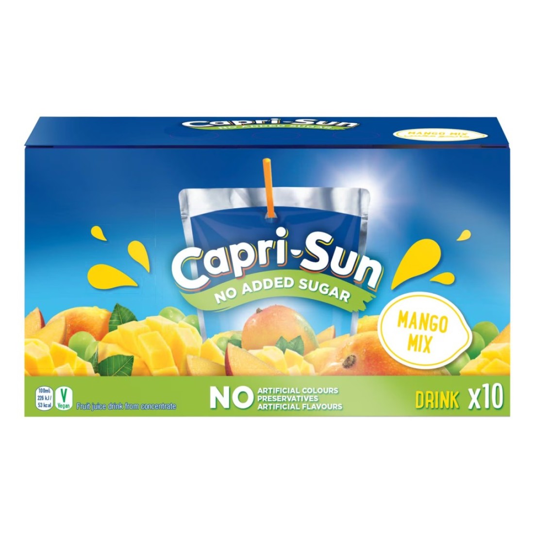 Capri-Sun No Added Sugar Mango Mix Juice 200ml Pack of 10
