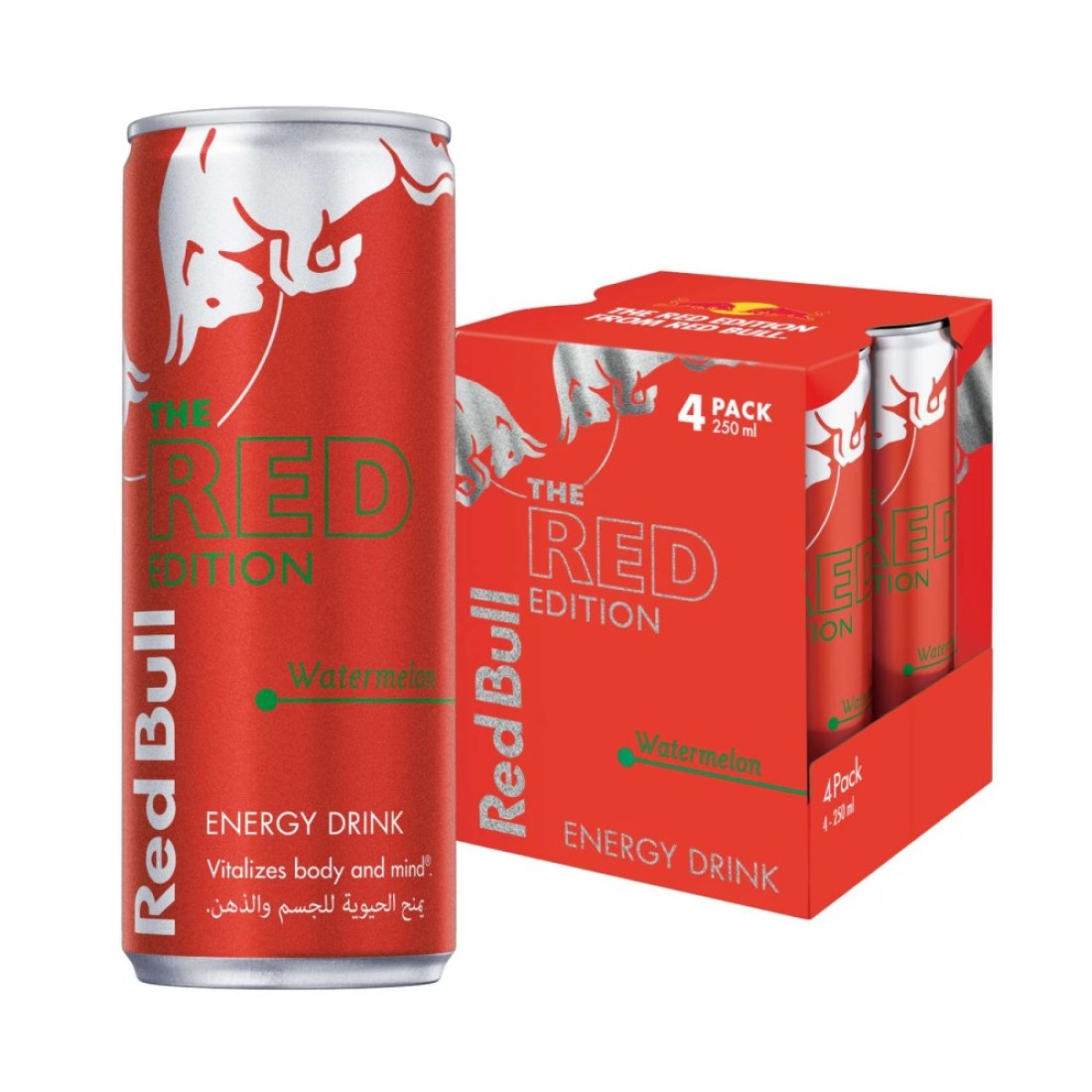Red Bull Energy Drink Watermelon 250ml Pack of 4