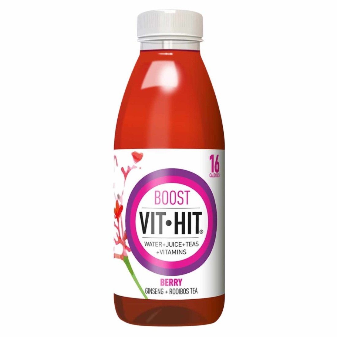 Vit Hit Berry Boost With Ginseng And Roiboos Tea 500ml