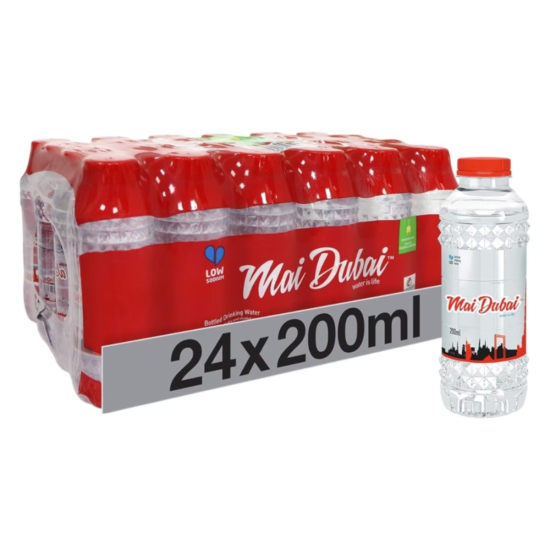 Mai Dubai Low Sodium Drinking Water 200ml Pack of 24