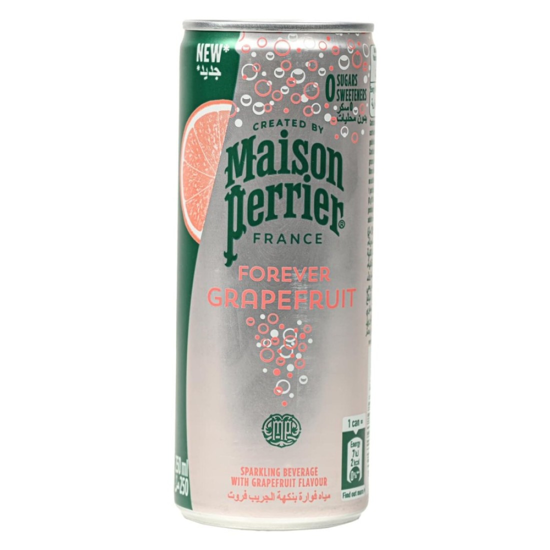 Maison Perrier Forever Grapefruit Flavoured Sparkling Beverage Slim Can 250ml