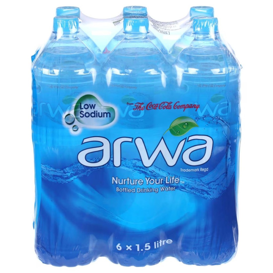 Arwa Low Sodium Bottled Drinking Water 1.5L Pack of 6