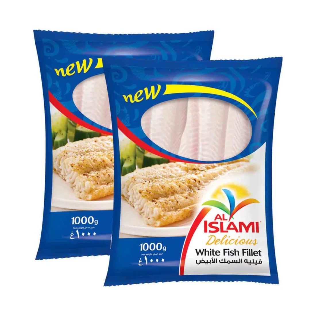 الإسلامي فيليه سمك أبيض 1 كغ حزمة من 2