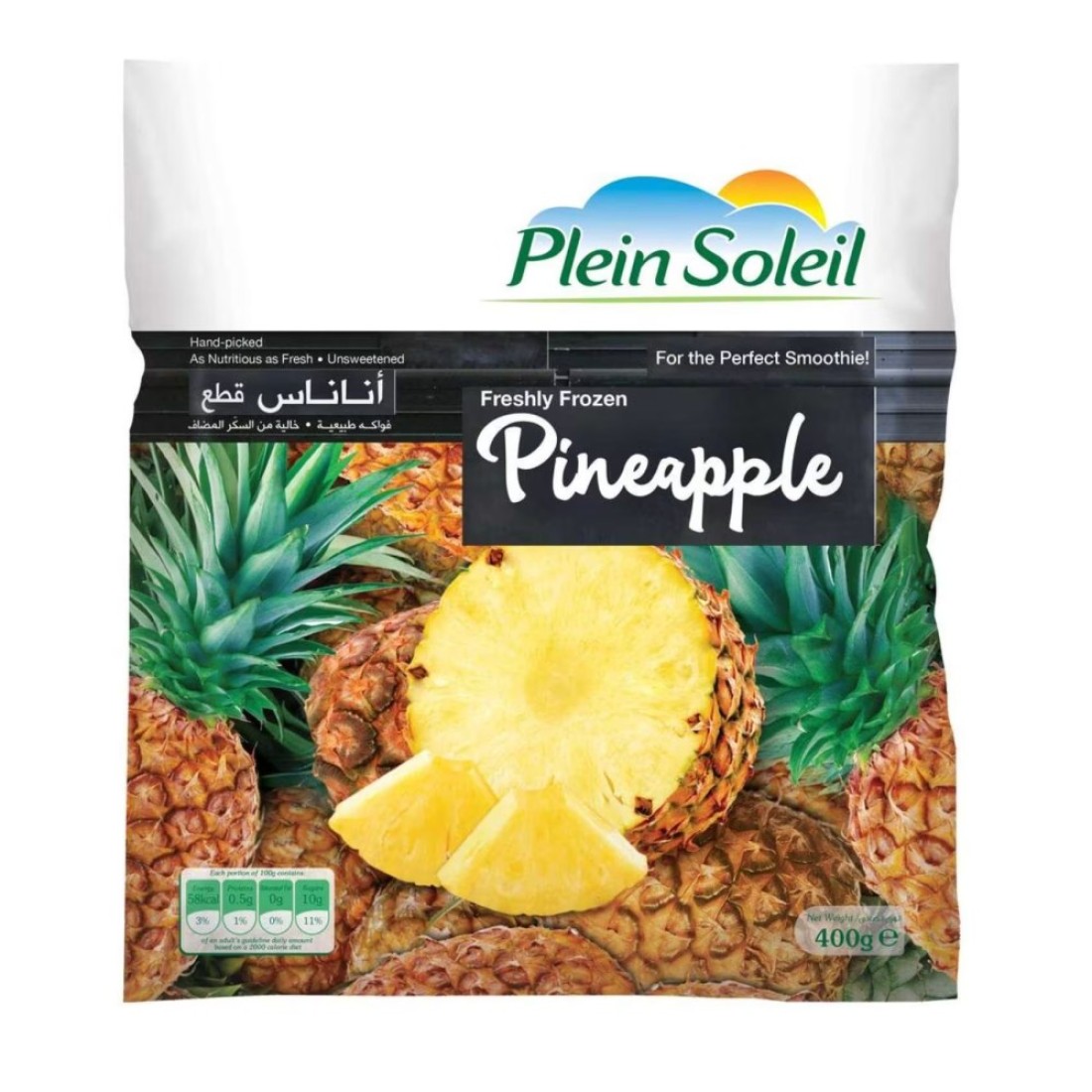 Plein Soleil Freshly Frozen Pineapple 400g