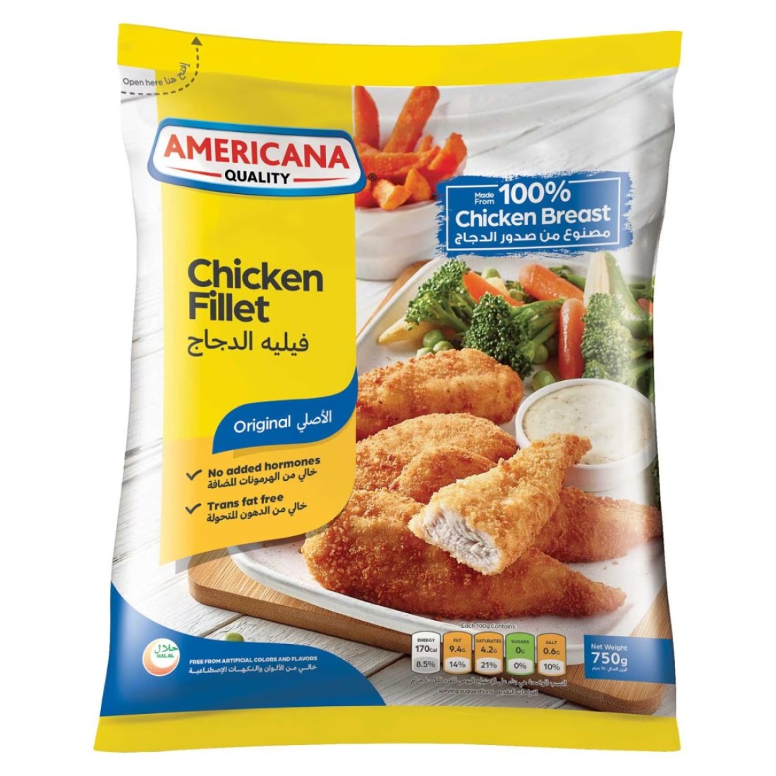 Americana Chicken Fillet Breaded 750g