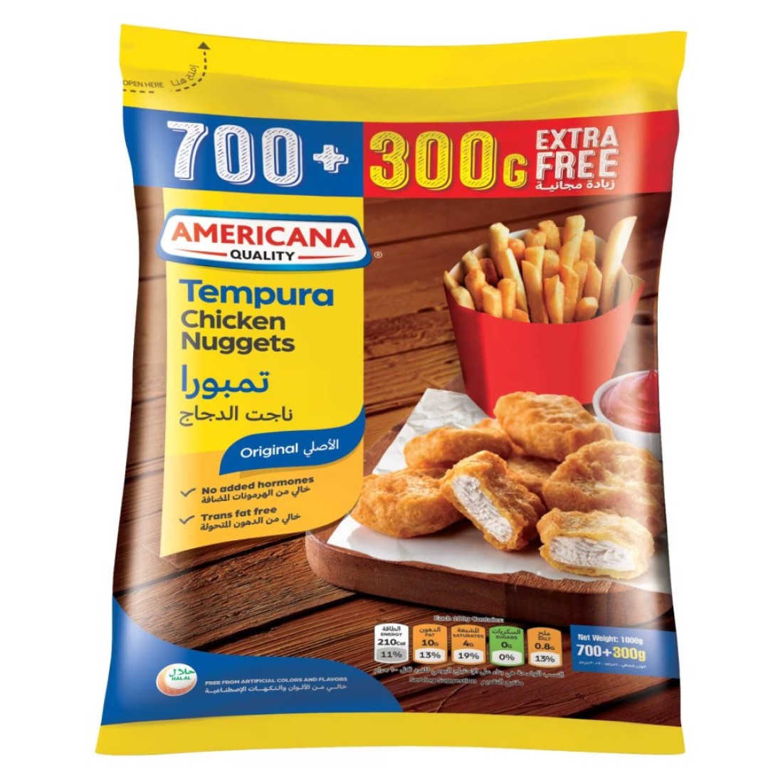 Americana Tempura Chicken Nuggets Original 1000g