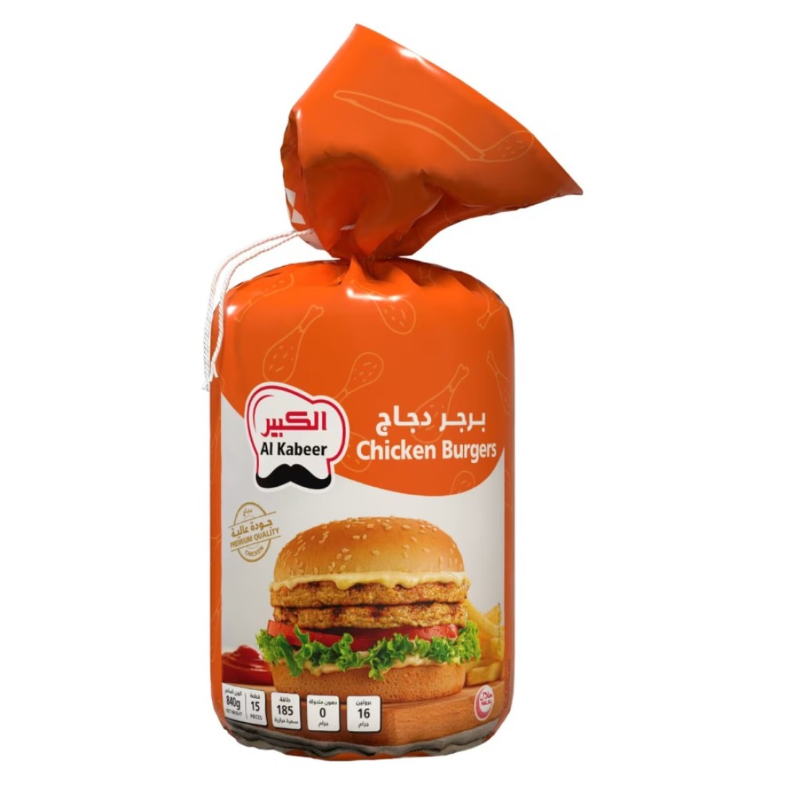 Al Kabeer Chicken Burgers 840g