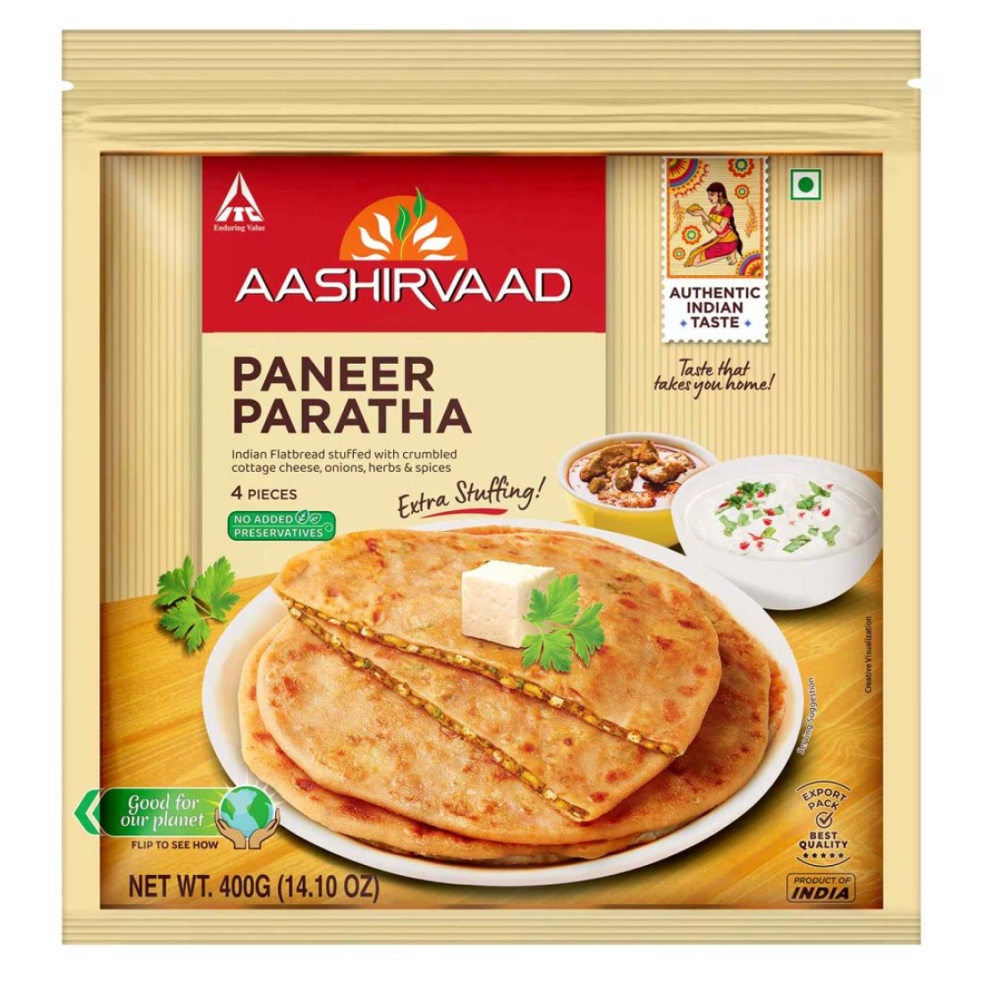 Aashirvaad Paneer Paratha 400g