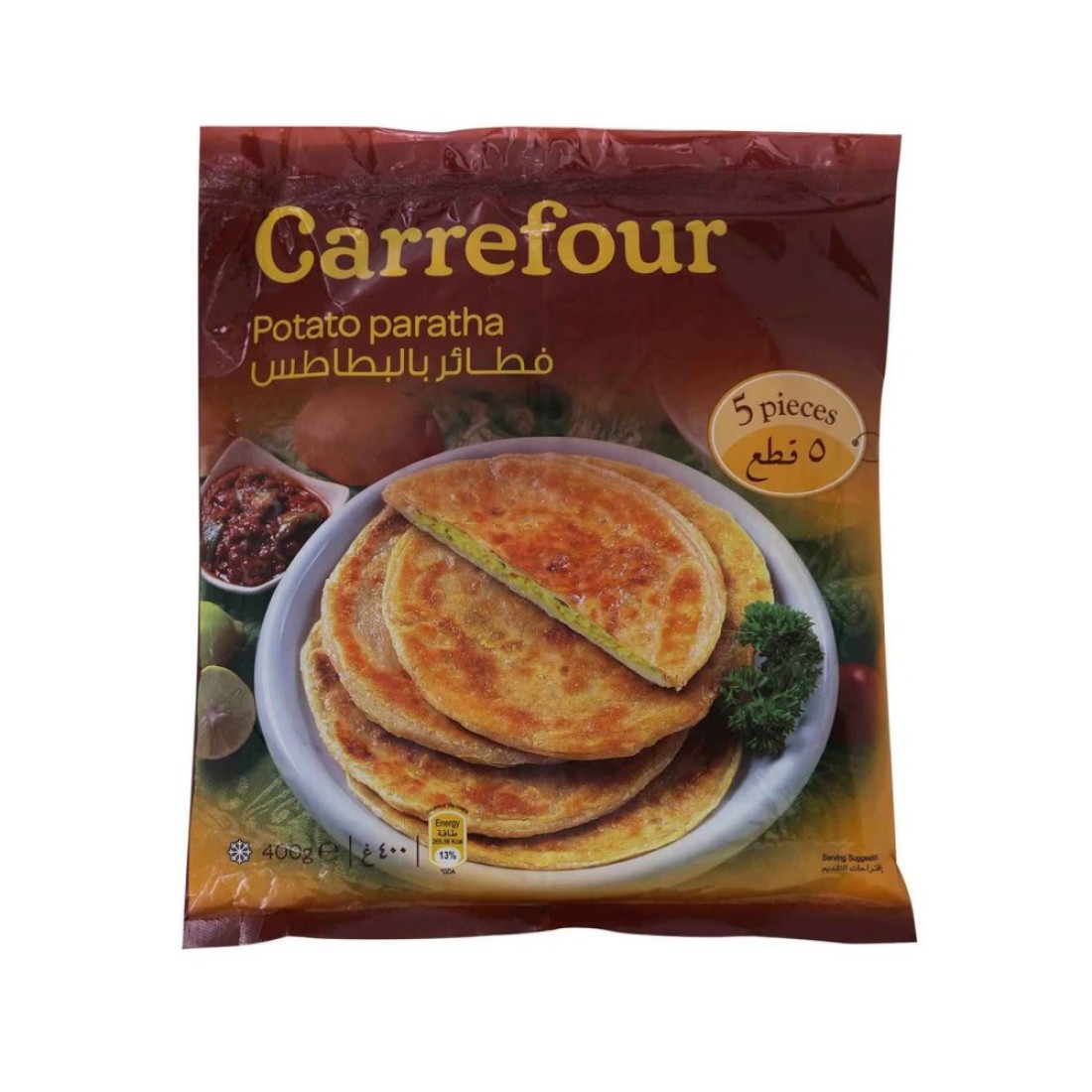 Carrefour Potato Paratha, 400g Pack of 2