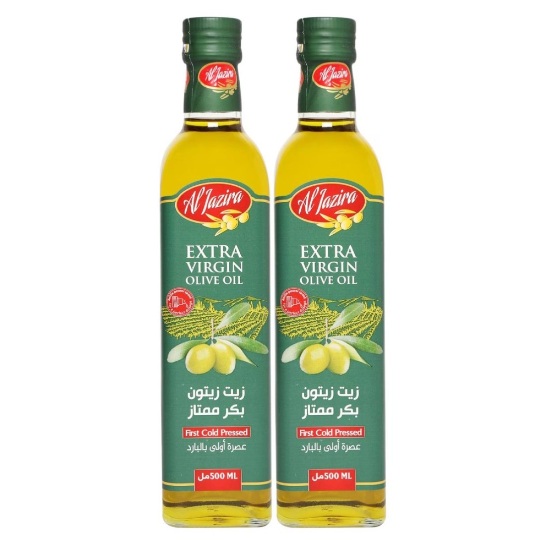Al Jazira Extra Virgin Olive Oil, 500ml Pack of 2