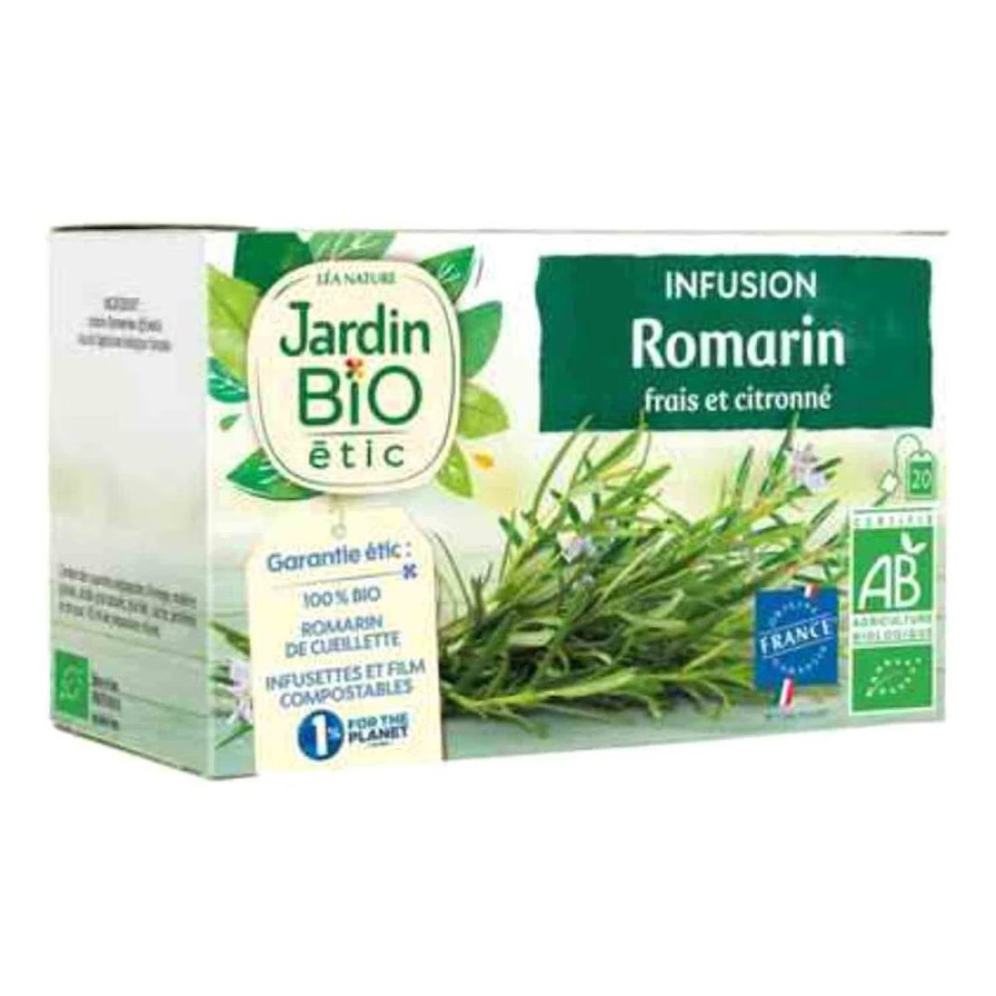 Jardin Bio Organic Rosemary Infusion 20 Herbal Tea Bags