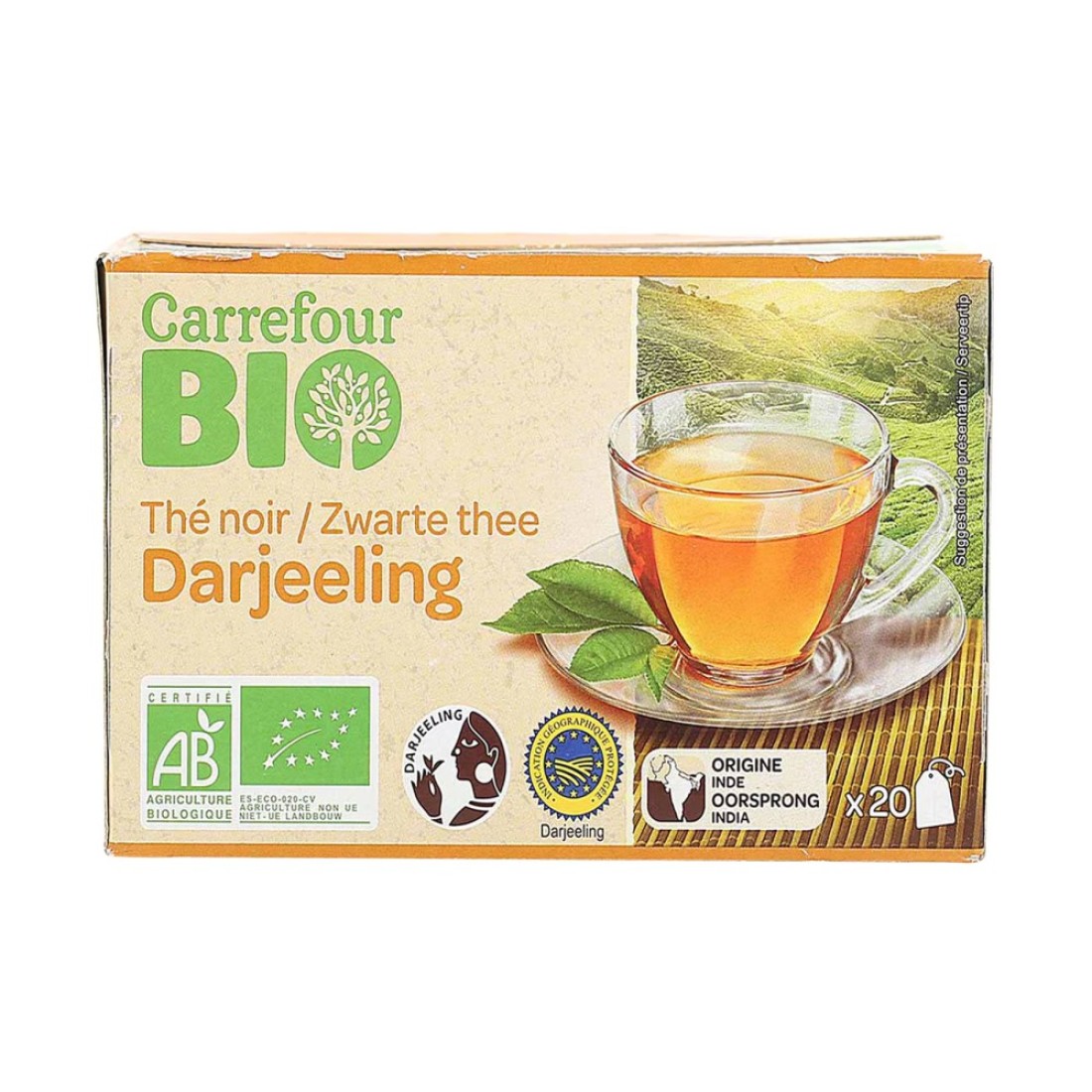Carrefour Bio Organic Darjeeling 20 Tea Bags