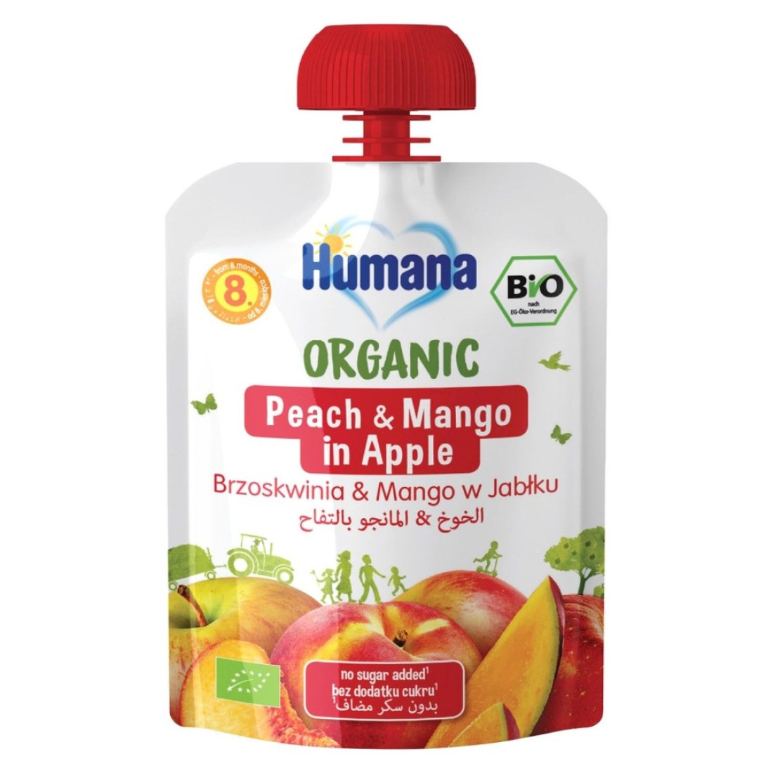 Humana Peach Mango And Banana Puree 90g
