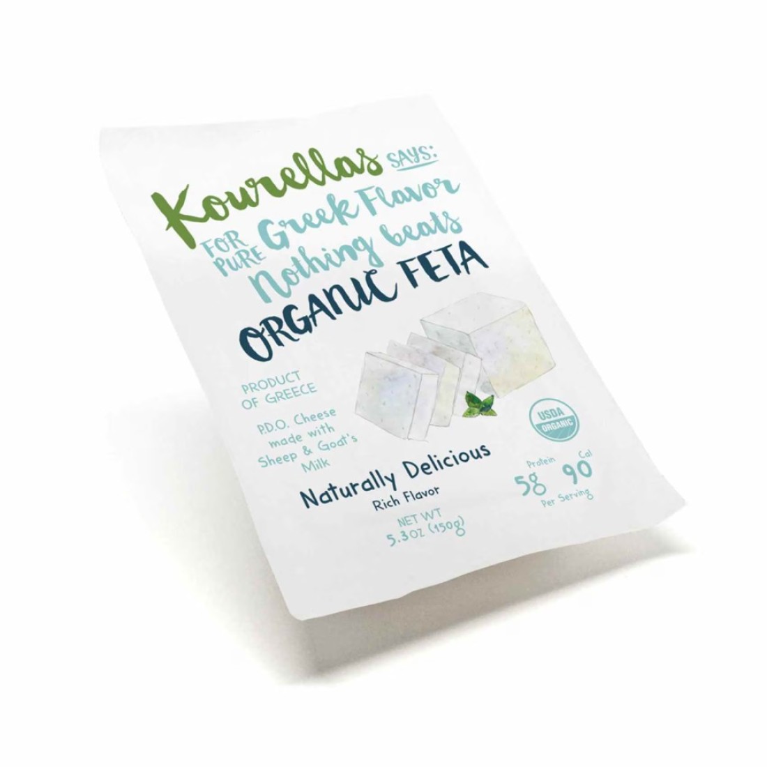Kourellas Organic Feta Pdo Cheese 150g