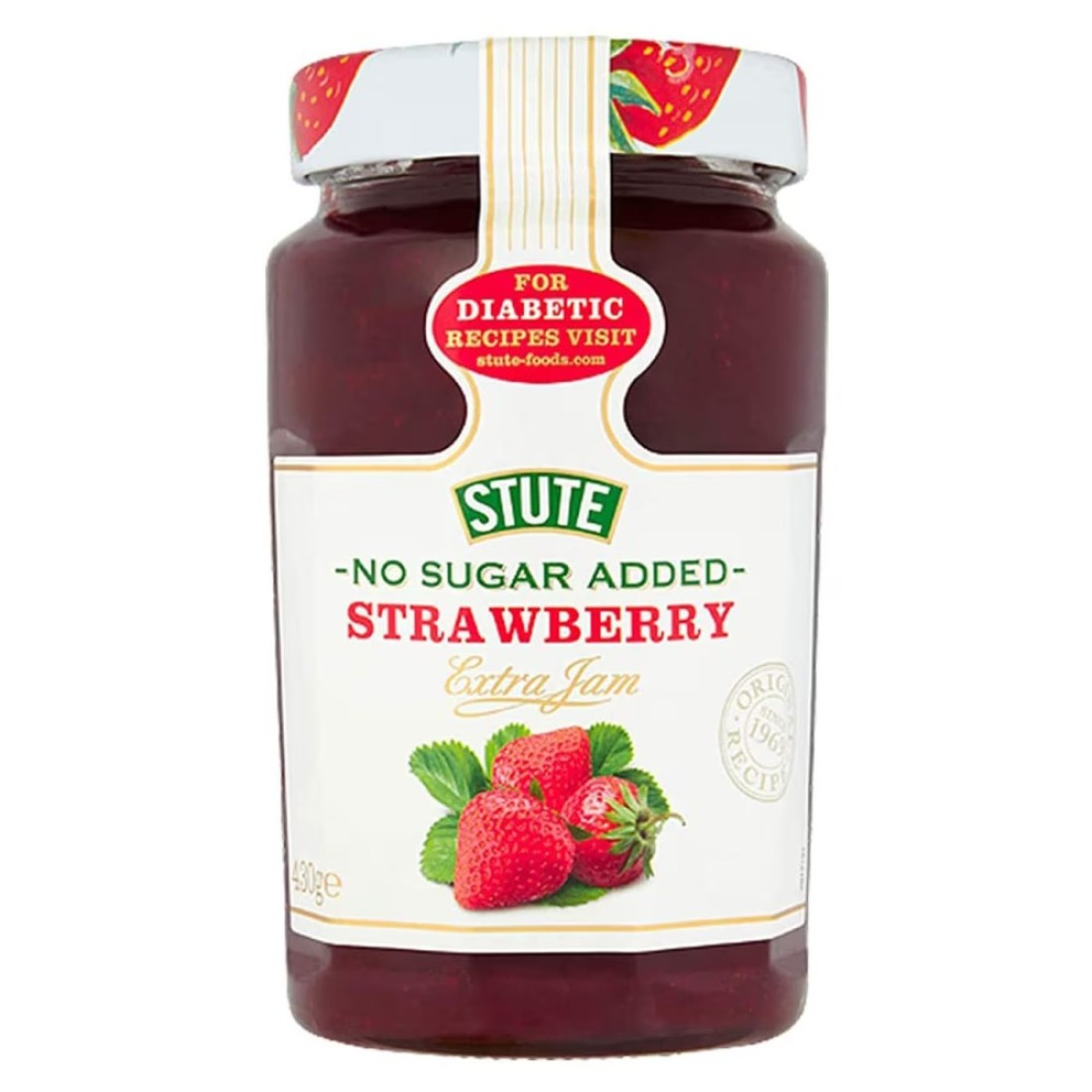 Stute Diabetic No Sugar Added Strawberry Jam 430g