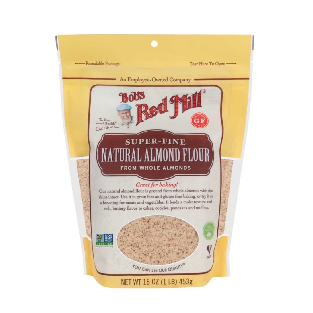 Bob&#39;s Red Mill Super Fine Natural Almond Flour from Whole Almonds Gluten Free Non-GMO 453g