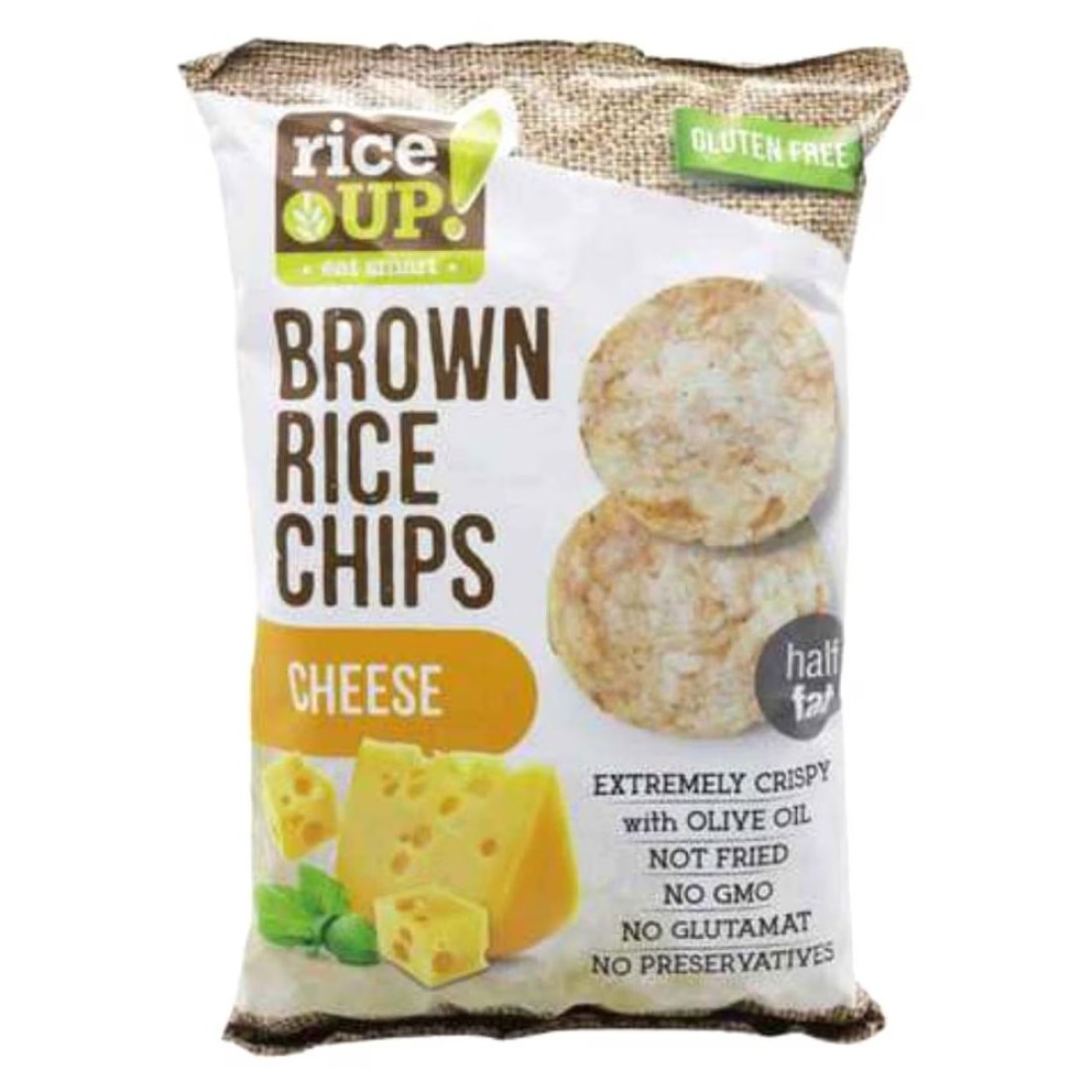 Rice Up! Cheese Flavour Brown Rice Chips, 60g