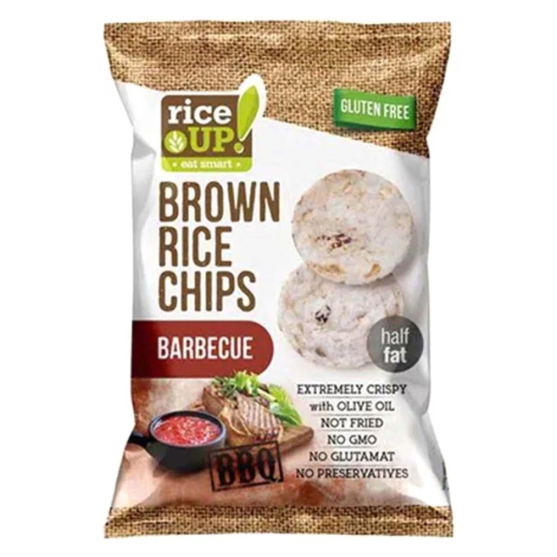 Rice Up! Barbecue Brown Rice Chips, 60g