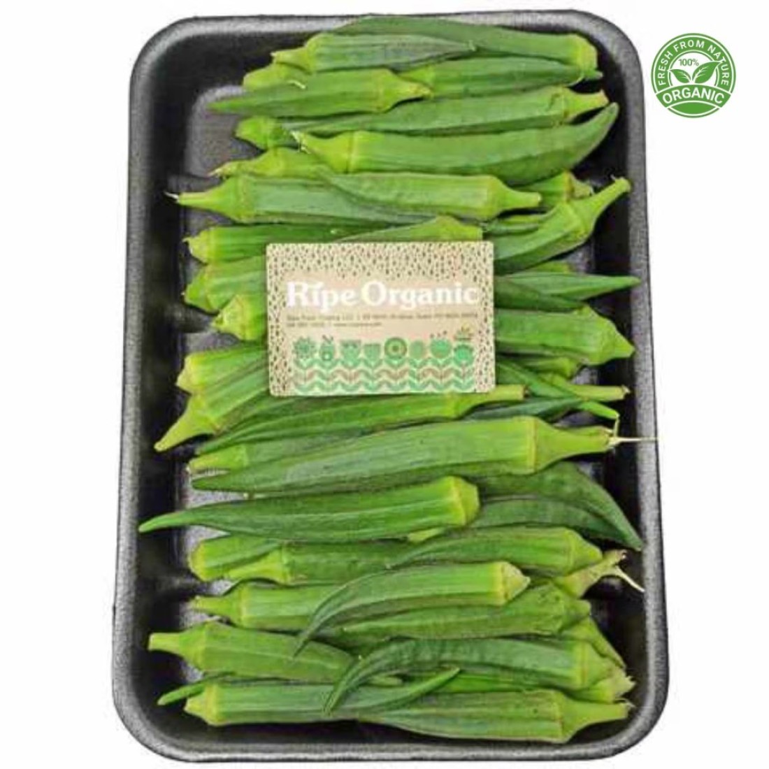Ripe Organic Okra 500g