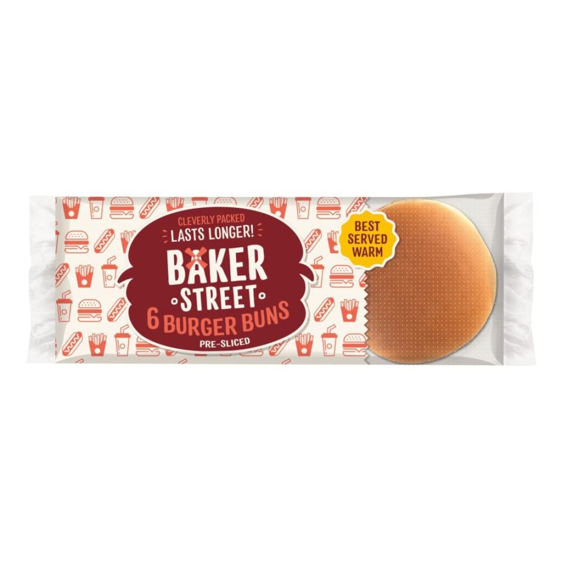 Baker Street Burger Buns 6 Buns 300g
