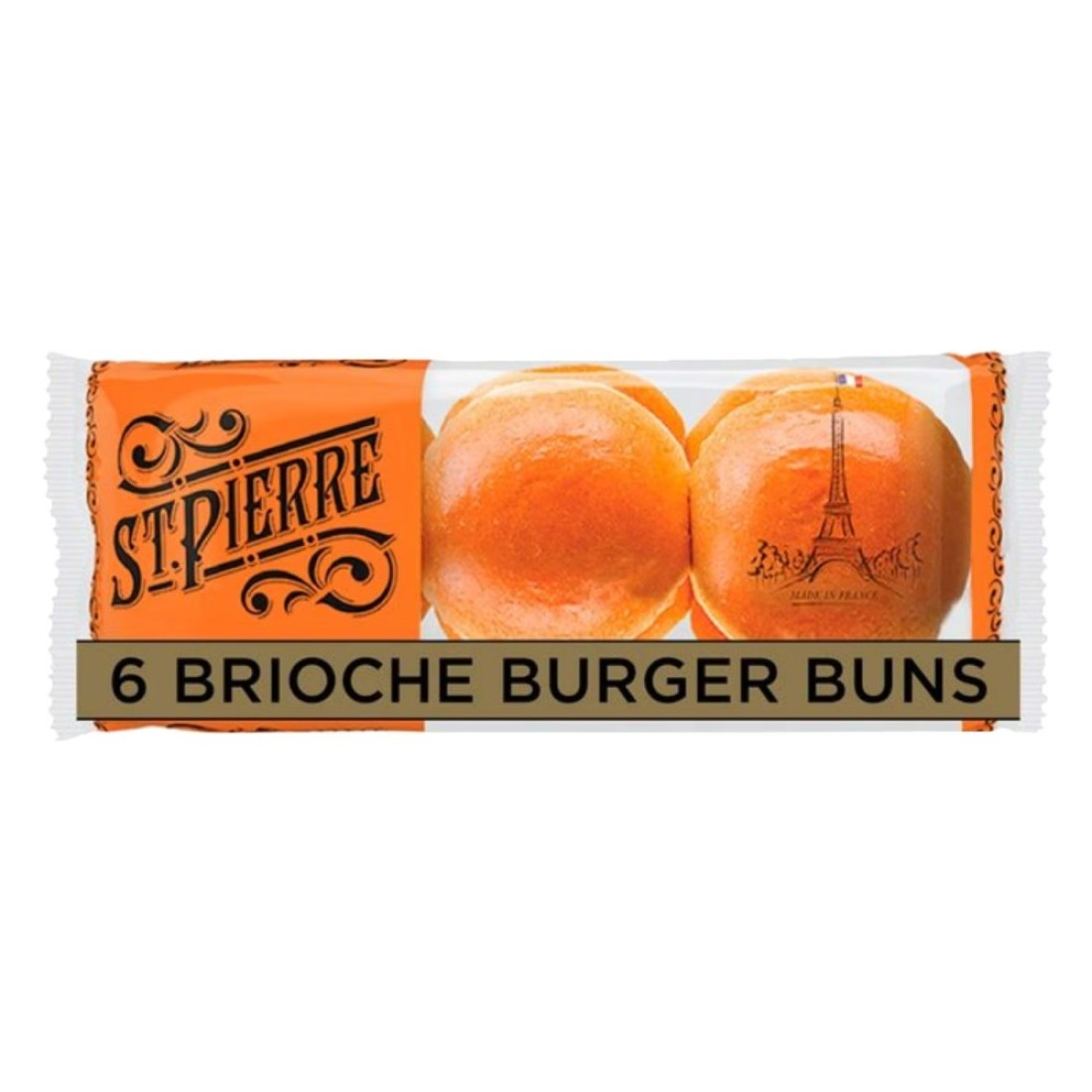 St Pierre Brioche Burger Buns 6 count