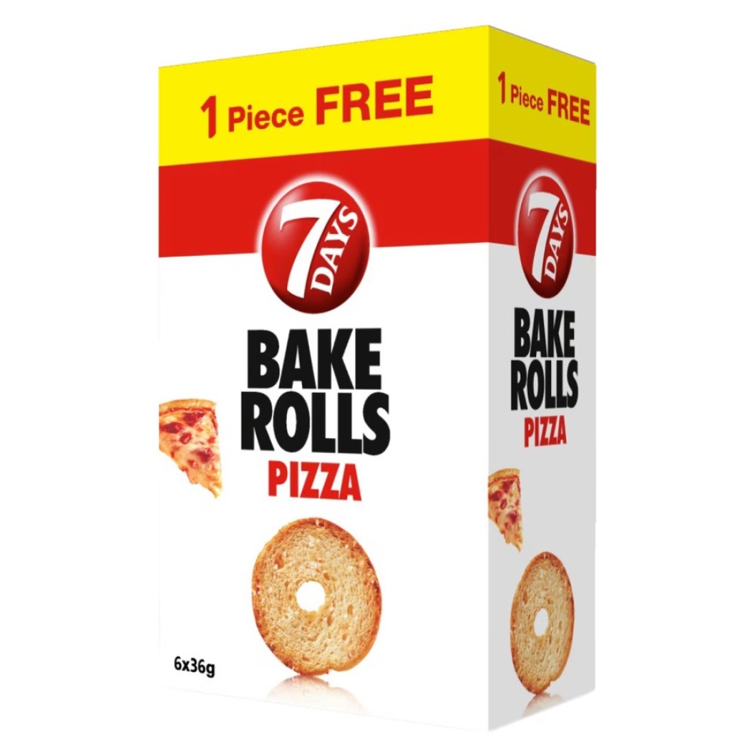 7 Days Bake Rolls Pizza 36g Pack of 6