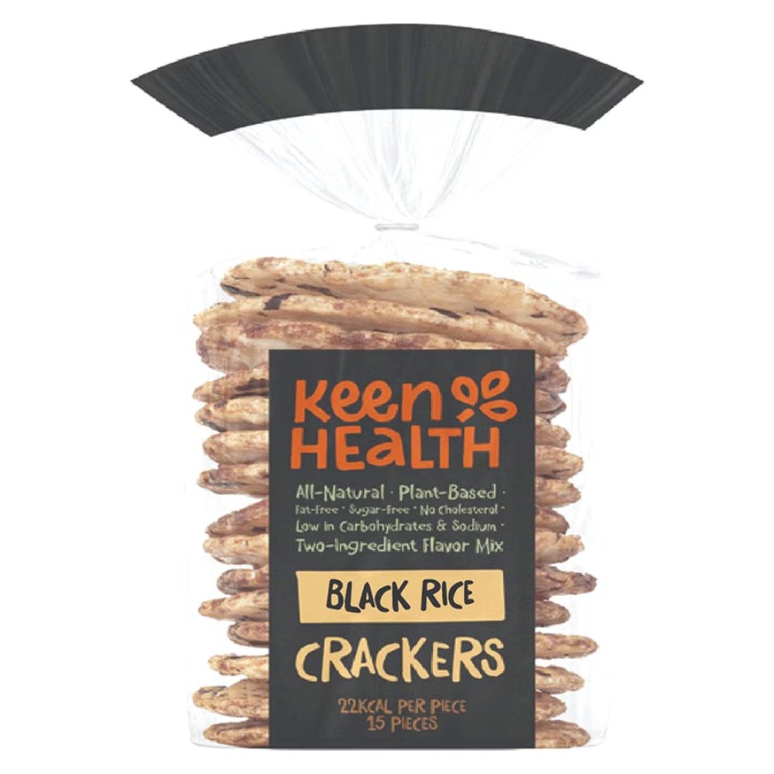 Keen Health Plant-Based Black Rice Cracker 90g