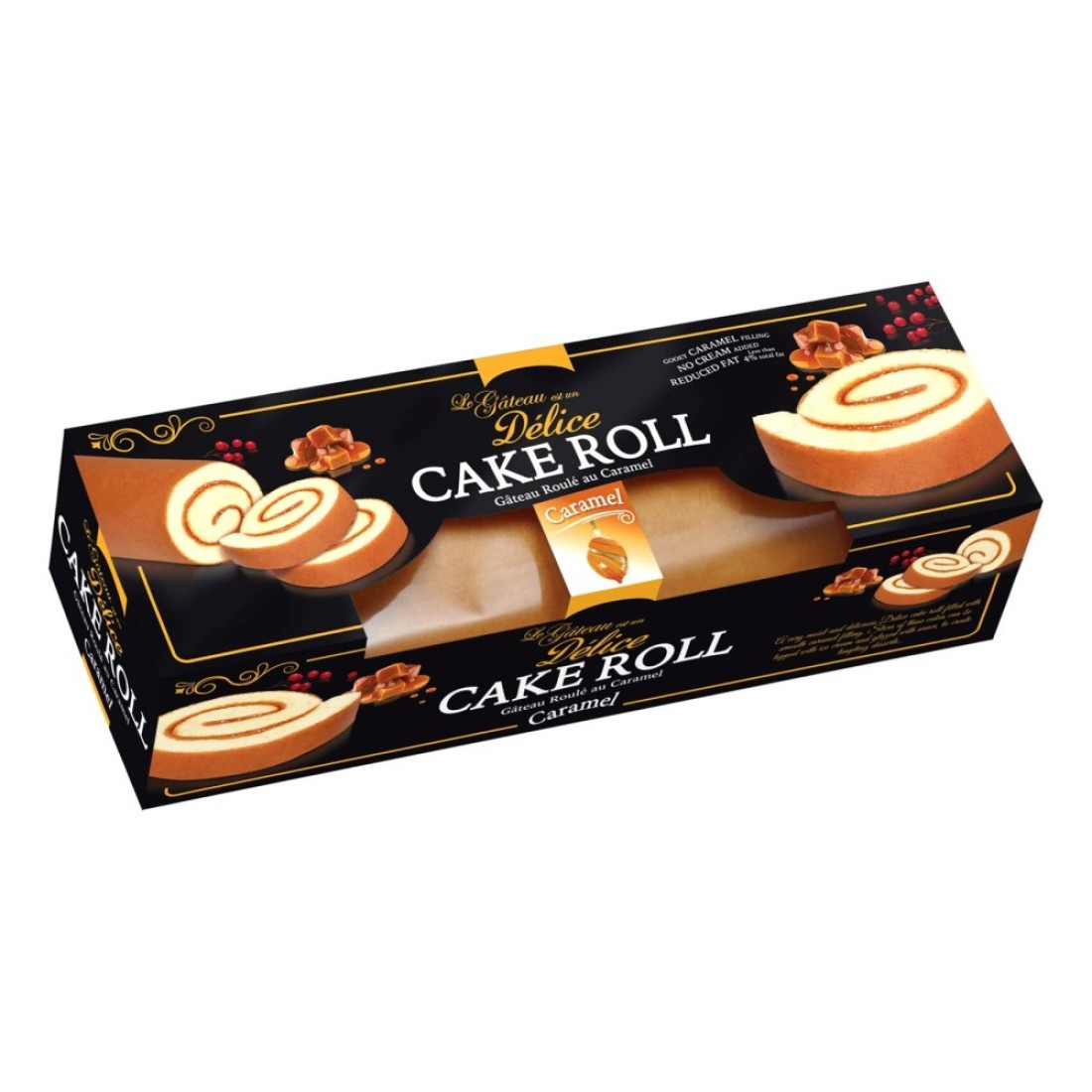Delice Double Caramel Cake Roll 320g