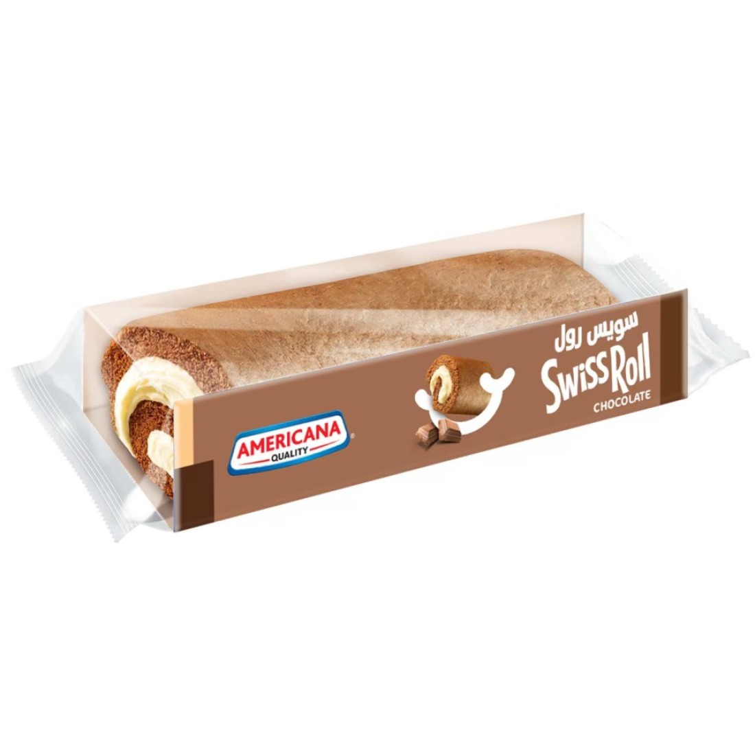 Americana Swiss Roll- Chocolate Large Size 110g