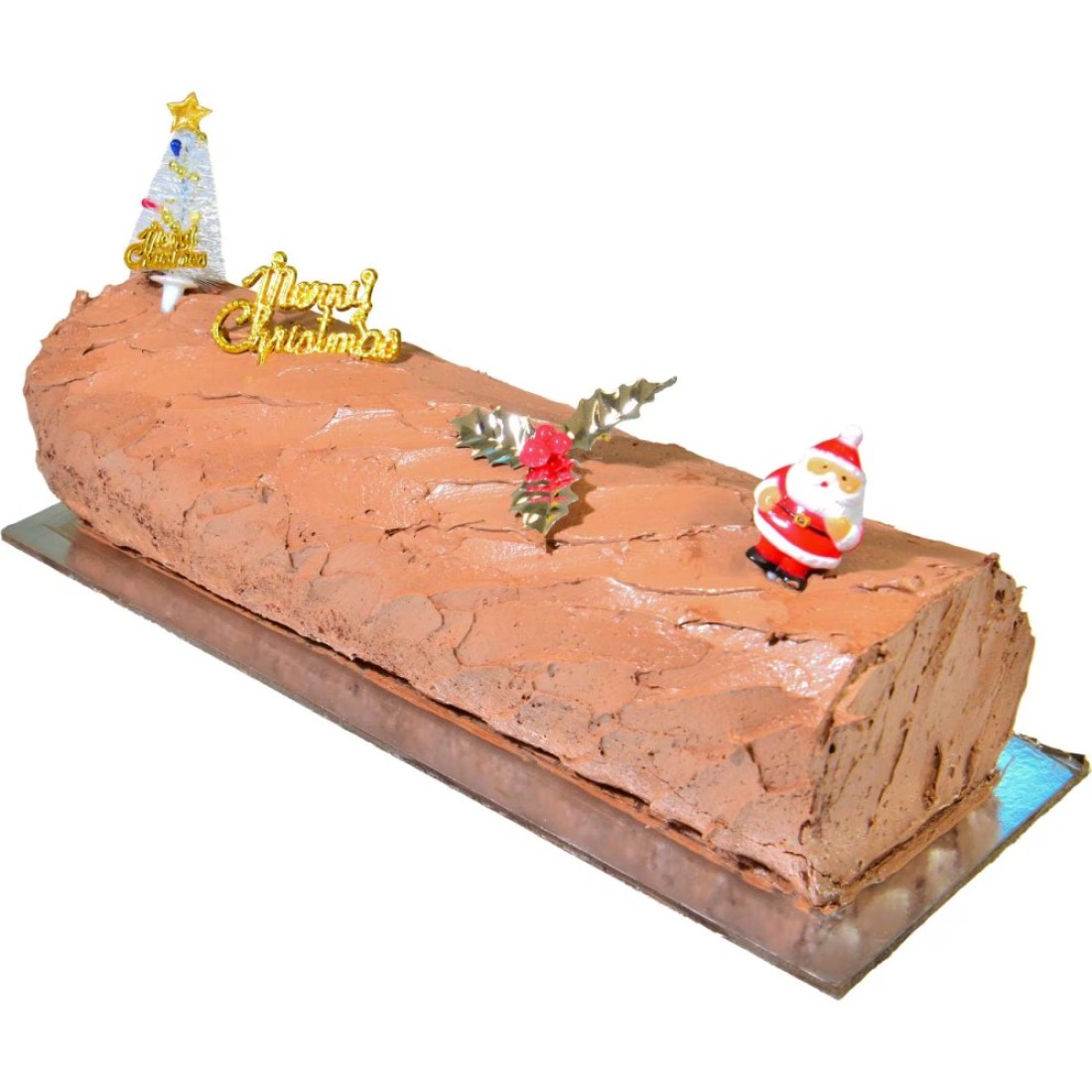 Large Butter Cream Chocolate Yule Log Cake