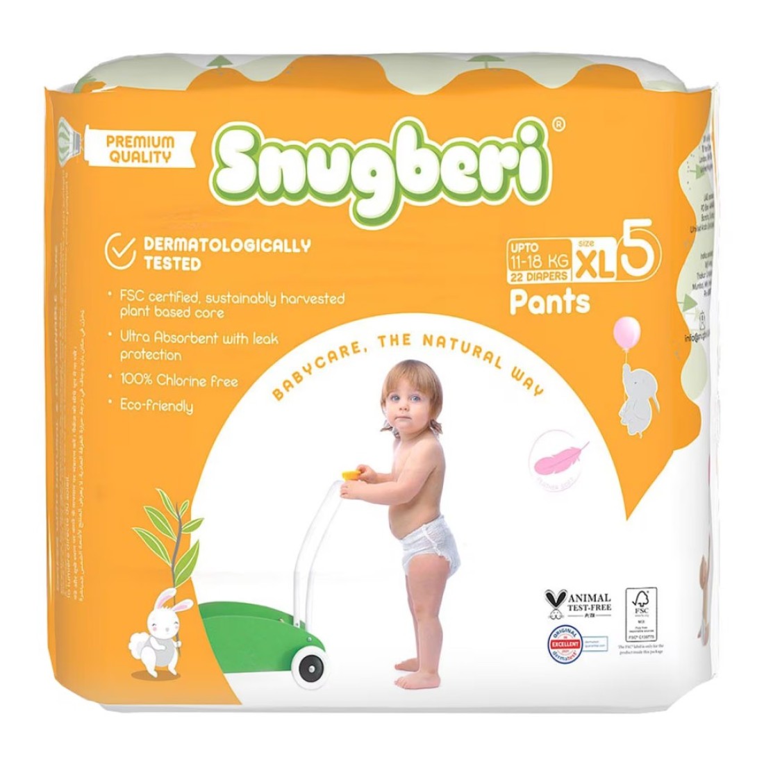Snugberi Diaper Pants Extra Large Size 5 Up to 11-18kg 22 Pants