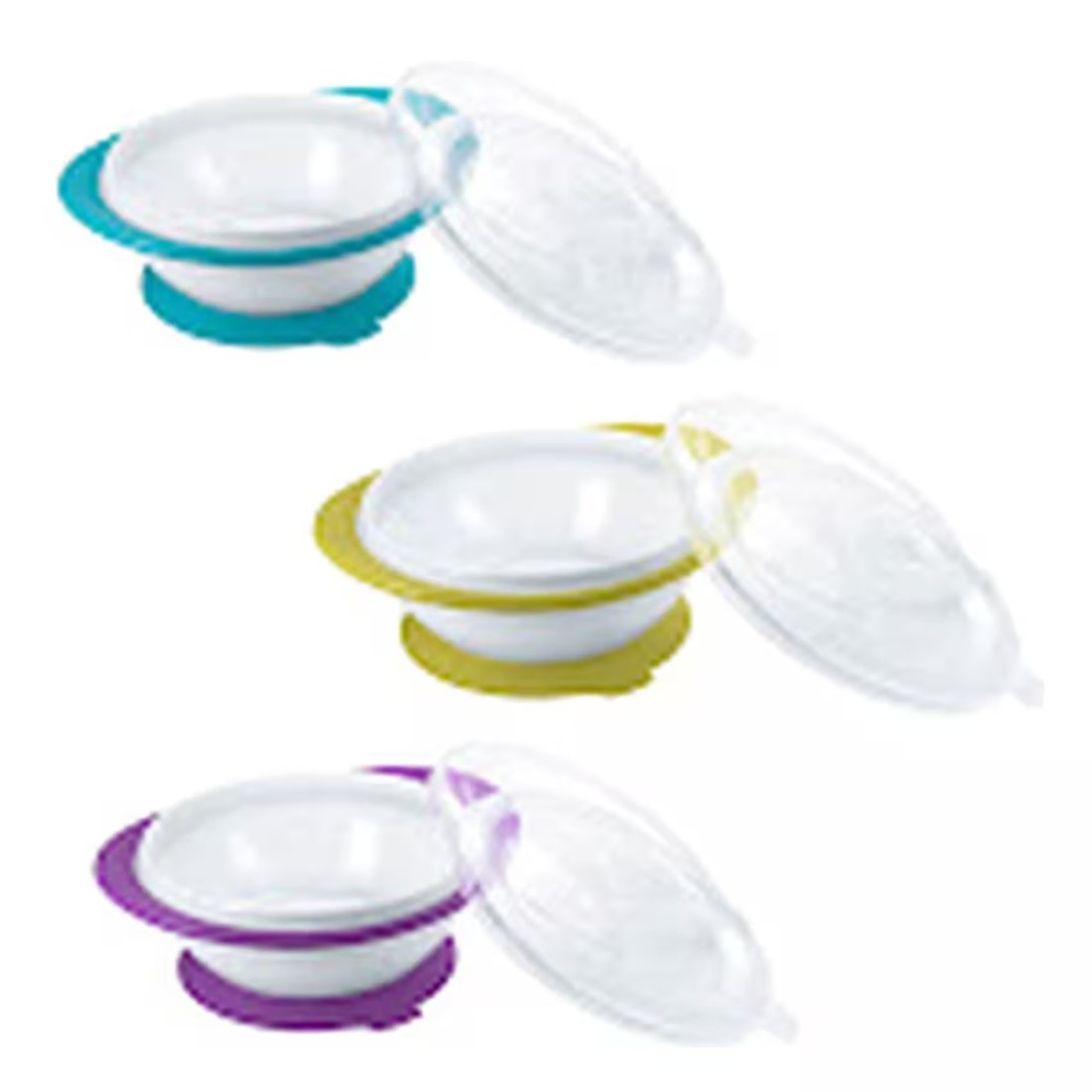 Nuk Eating Bowl With 2 Lids SNK661 Multicolour