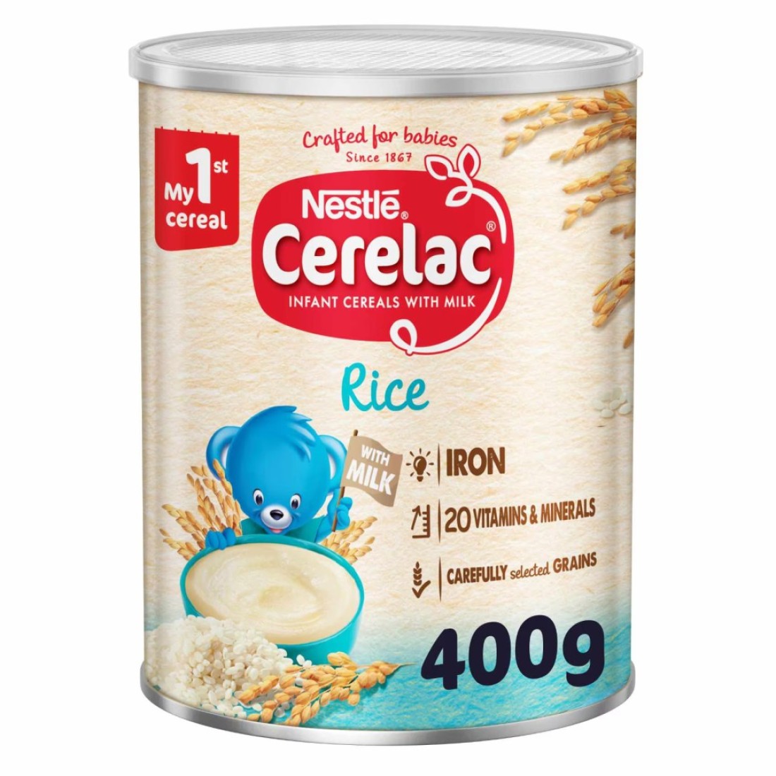 نستله سيريلاك حبوب أطفال، أرز 400 غرام