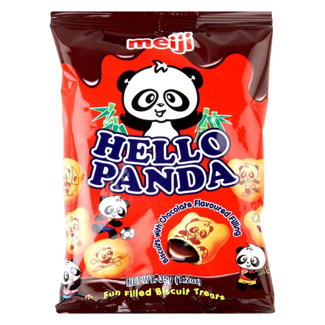 Meiji Hello Panda Double Chocolate Biscuits 35g