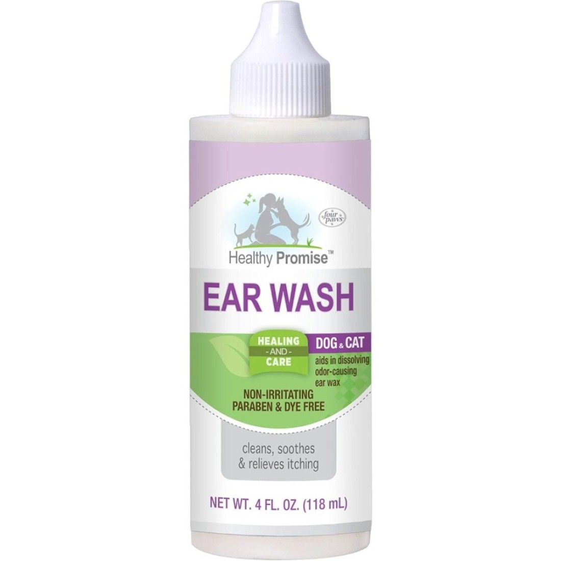 Four Paws Dog Ear Wash – Gentle Ear Cleaning & Itch Relief for Dogs 118Ml