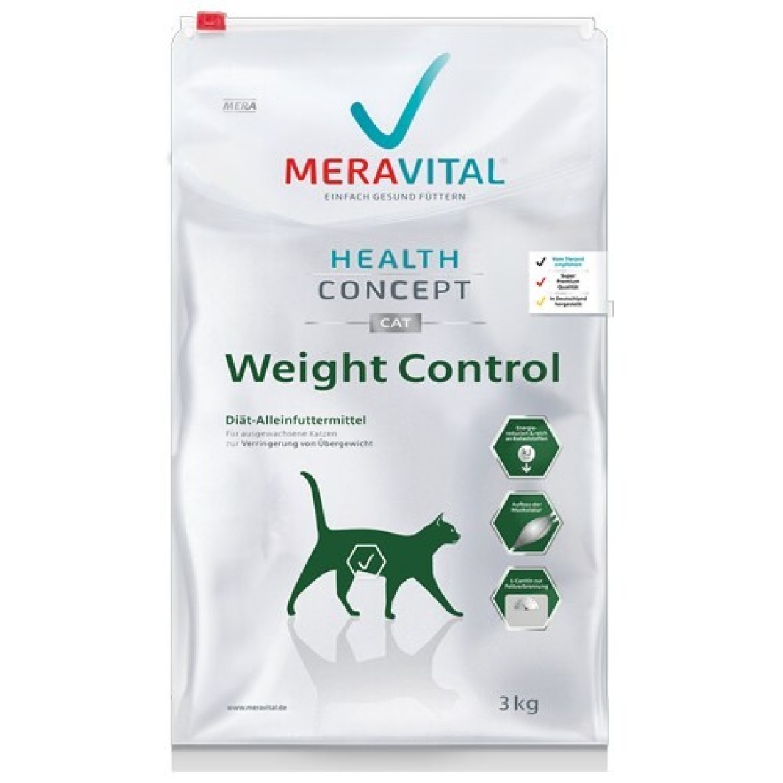 Mera MERAVITAL Weight Control Balanced Dry Food for Healthy Weight Management in Cats 3kg