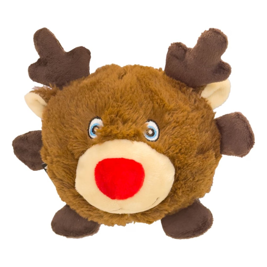 Webbox Festive Round Reindeer Pet Toy