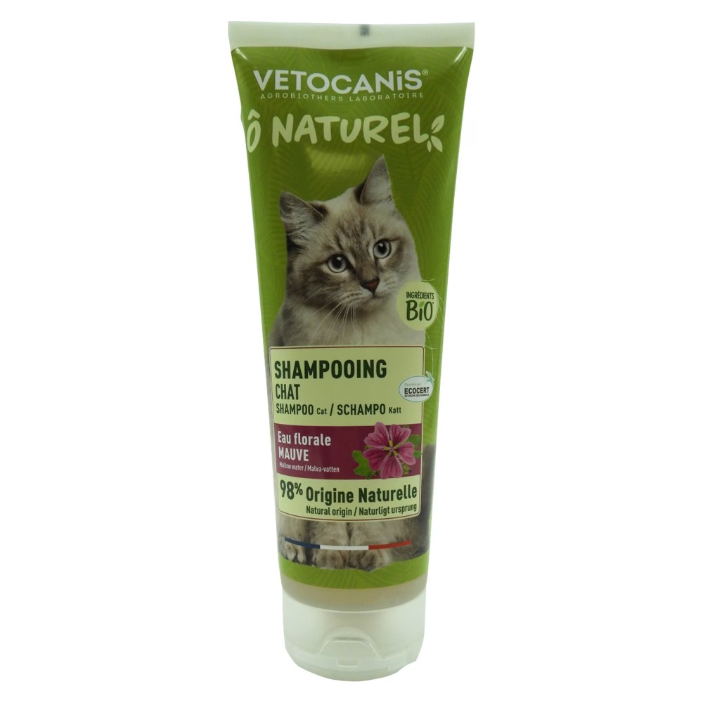 Vetocanis O Naturel Frequent Use Cat Shampoo With Organic Mallow Floral Water White 250ml
