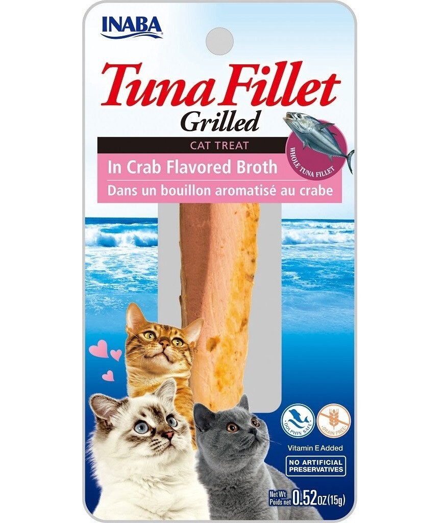 INABA TUNA IN CRAB BROTH 15g - Pack of 3