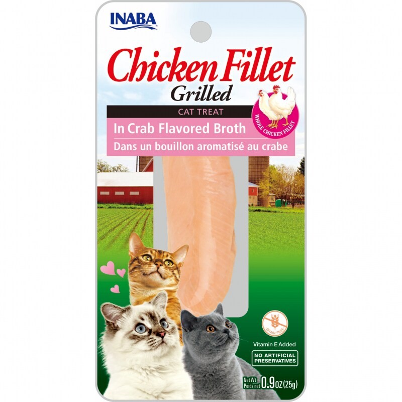 INABA CHICKEN IN CRAB BROTH 25 g - Pack of 3