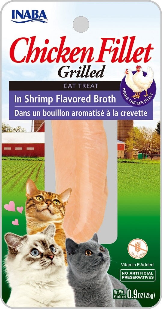 INABA CHICKEN IN SHRIMP BROTH 25 g - Pack of 3