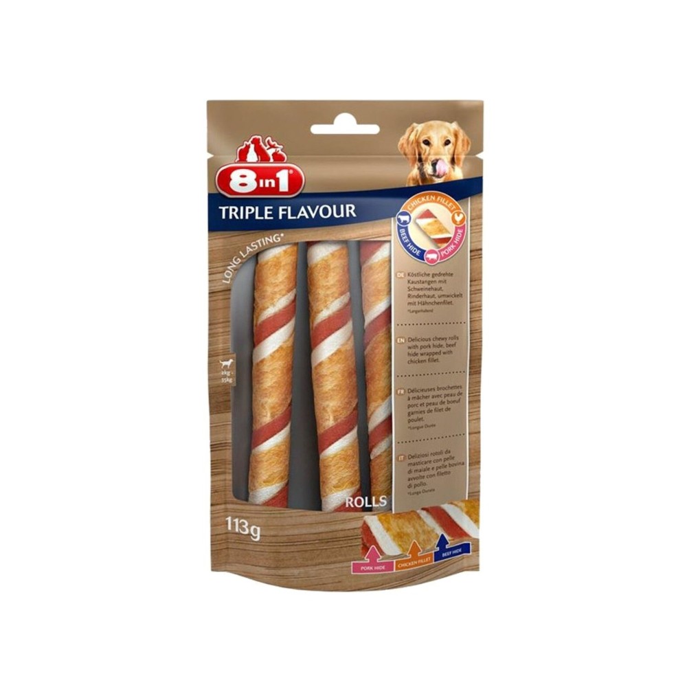 8in1 Triple Flavour Rolls 113g