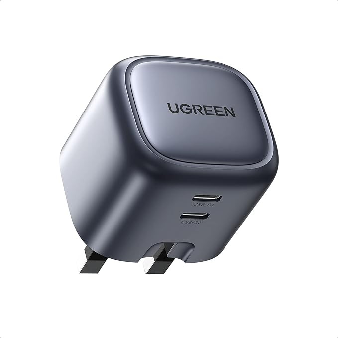 شاحن UGREEN Nexode 45W GaN شاحن USB مزدوج من النوع C قابل للطي 45W