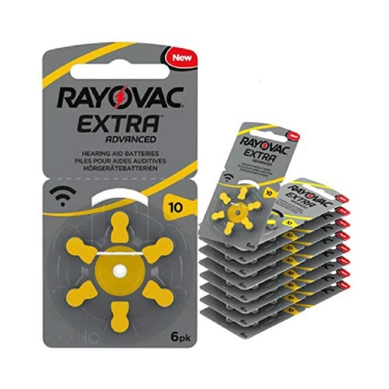 Rayovac Extra Advanced Hearing Aid Batteries Size 10 &ndash; 60 Batteries