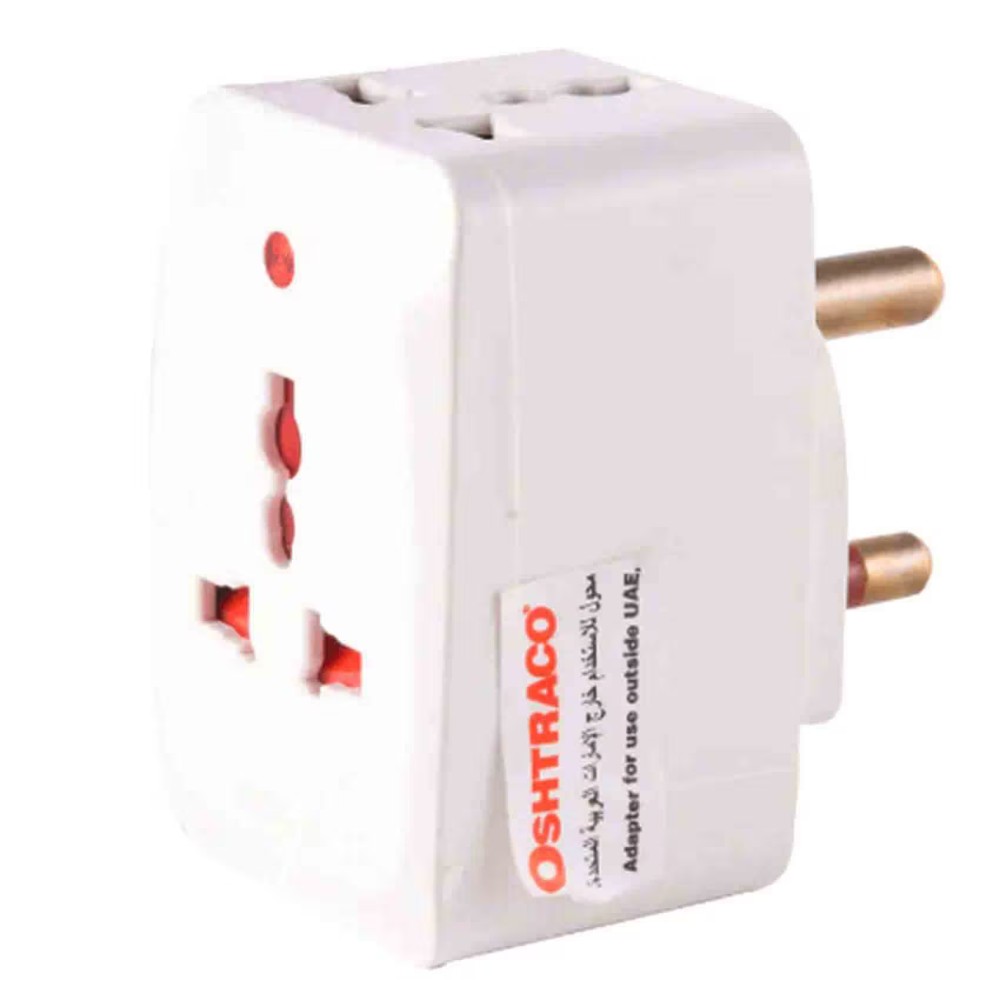 Oshtraco 3-Way Adapter 5Amp 937L White