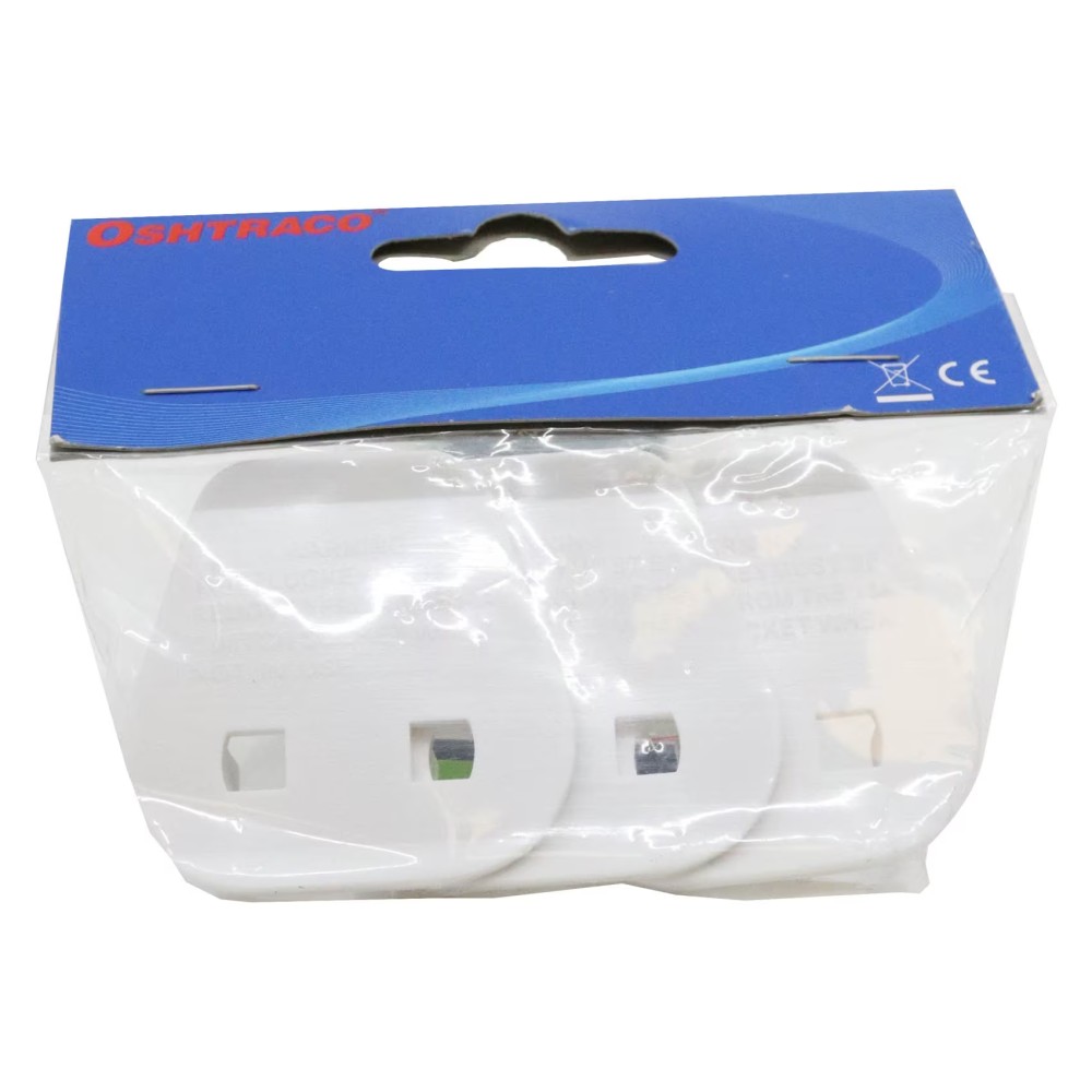 Oshtraco Safety Plug Cover White Pack of 3