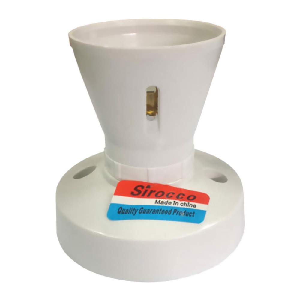 Sirocco Lamp Holder E27230 White