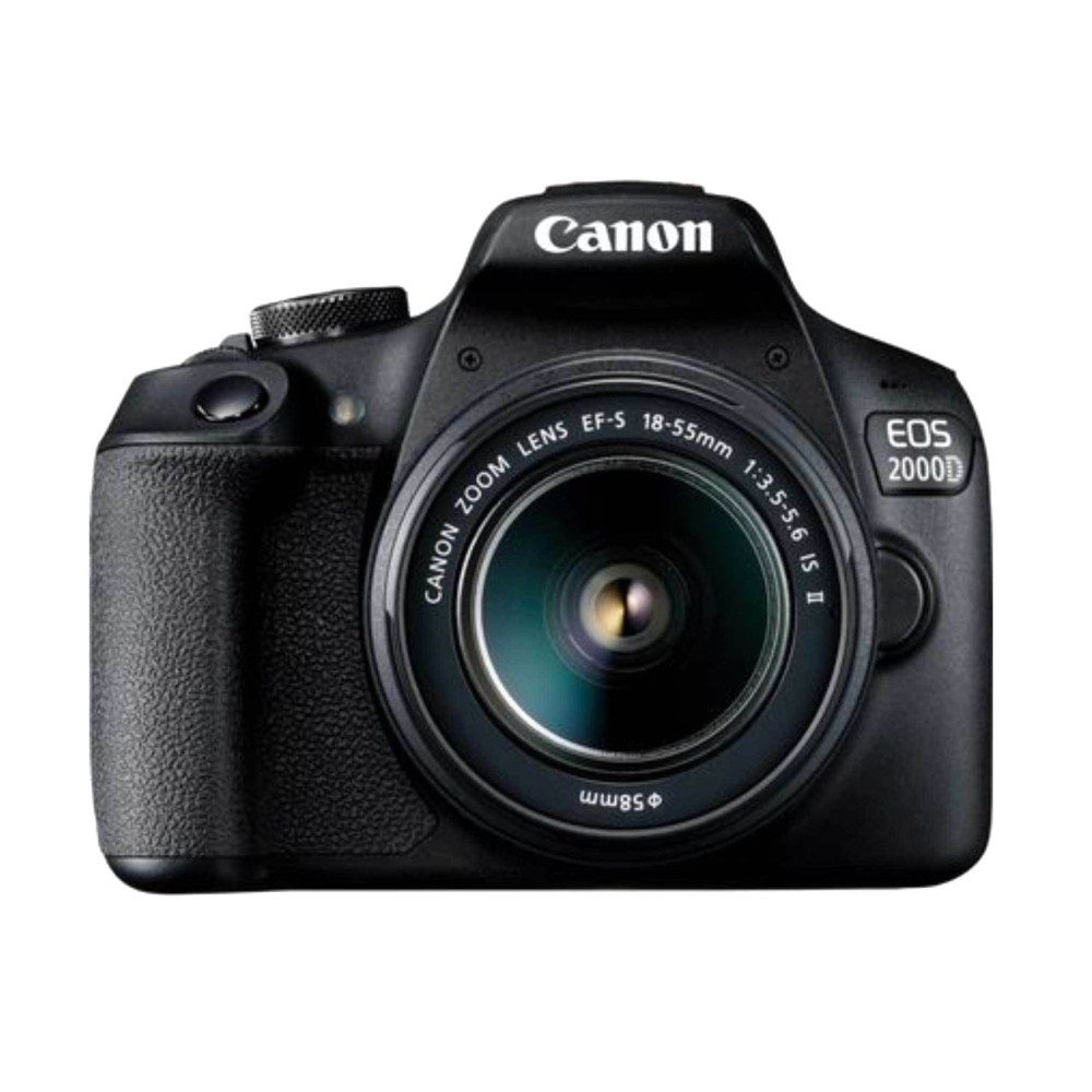 Canon EOS 2000D SLR Camera with EFS 18-55 DC III Lens Black