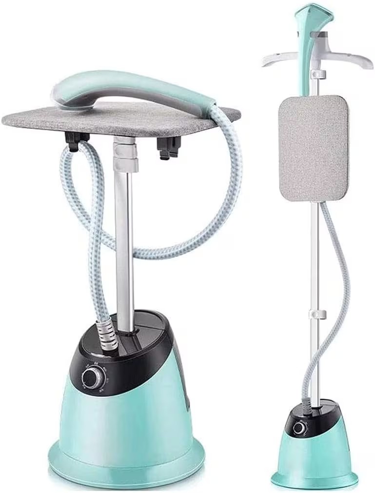 Clothes Steamer 1800W - Handheld Vertical Garment Steamer with Ironing Board Small Portable Steam Iron for Wrinkle Removal, Fast Heat-Up
