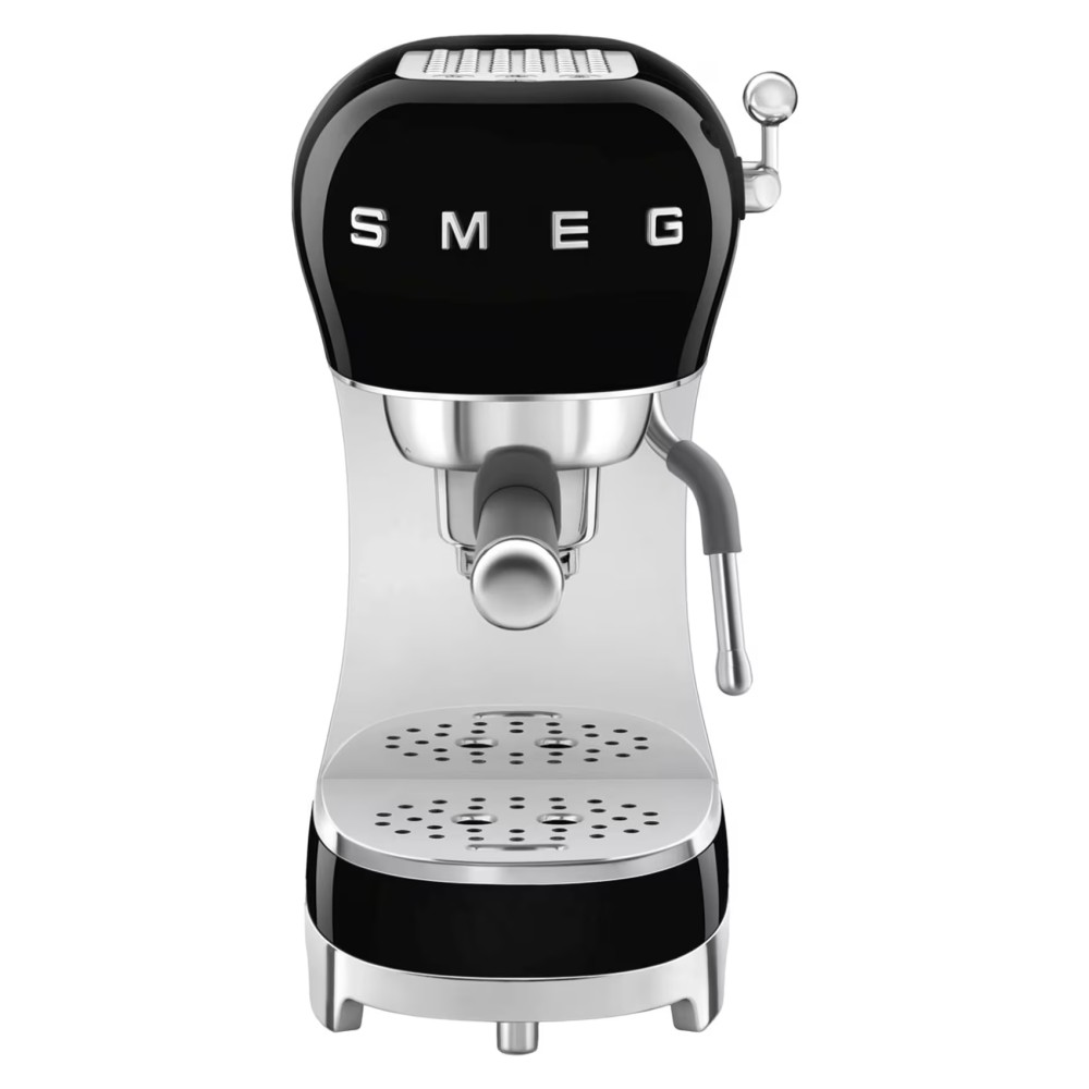 Smeg Espresso Coffee Machine with Pump ECF02BLUK Black 1350W